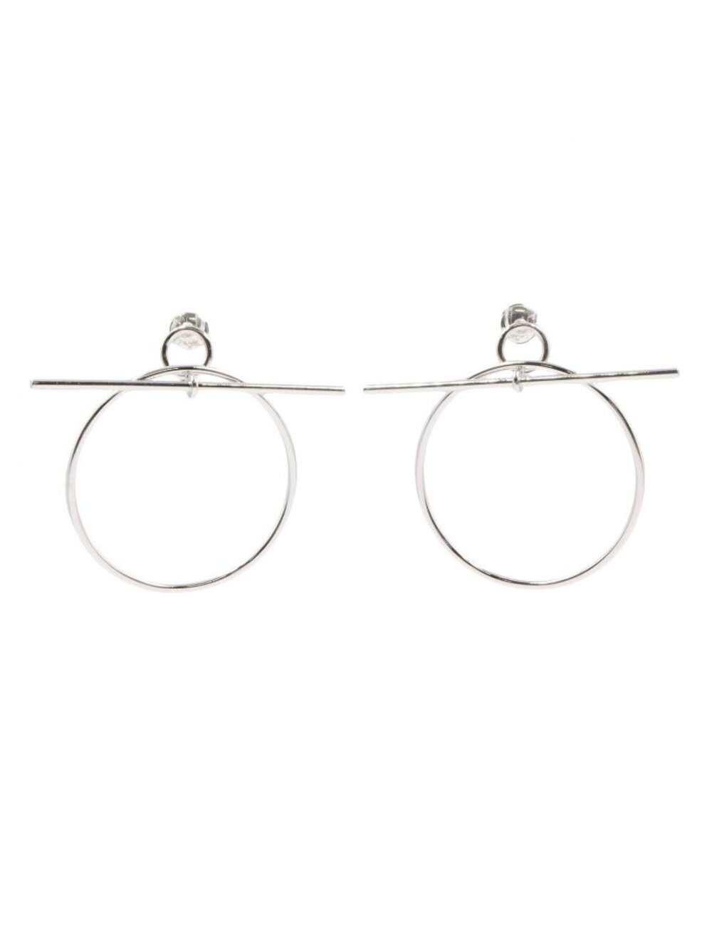 Hermes Earrings PM 925 Sterling Silver